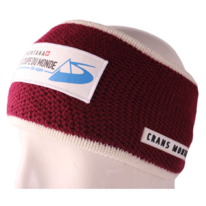 Crans Montana Ski World Cup Headband Bordeaux